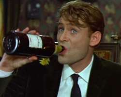 Peter O'Toole consuming alcohol